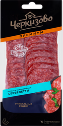 Колбаса сырокопченая ЧЕРКИЗОВО ПРЕМИУМ Сервелетти, нарезка, 85г, детальное фото