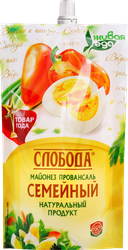 Майонез СЛОБОДА Семейный 50,5%, 350мл, изображение