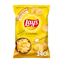Чипсы картофельные LAY'S Натуральные, 140г, детальное фото