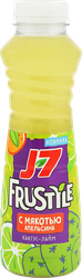 Напиток сокосодержащий J7 Frustyle из апельсинов, кактуса и лайма с мякотью, 0.385л, фотография