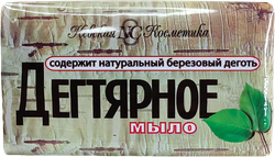 Туалетное мыло НЕВСКАЯ КОСМЕТИКА Дегтярное, с березовым дегтем, 140г, фотография