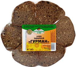 Хлеб заварной КАРАВАЙ Гурман, в нарезке, 300г, вид