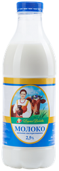 Молоко пастеризованное РОДНАЯ ЛЮБАВА 2,5%, без змж, 900мл, изображение