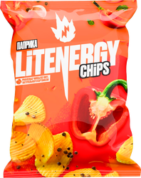 Чипсы картофельные LIT ENERGY Паприка, 120г, фотография