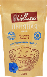 Льняная каша WELLNESS, 250г, крупный план