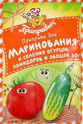 Приправа ПРИПРАВЫЧ для маринования и соления огурцов, помидоров и овощей, 30г, изображение