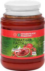 Паста томатная ПРАВИЛЬНОЕ РЕШЕНИЕ, 500г, детальное фото