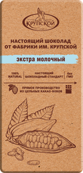 Шоколад молочный Ф.КРУПСКОЙ Настоящий, 85г, фотография