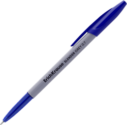 Набор шариковых ручек ERICHKRAUSE Slender Stick Grey 0.7, синий, 4шт, изображение