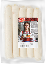 Сосиски НМД Настоящие, с тыквой и морковью, 250г, крупный план