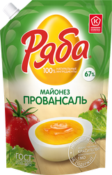 Майонез РЯБА Провансаль 67%, 630г, картинка