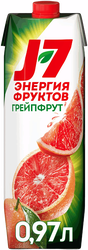 Нектар J7 Грейпфрут с мякотью, 0.97л, вид