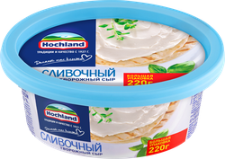Сыр творожный HOCHLAND сливочный 60%, без змж, 220г, фотография