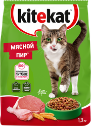 Корм для кошек КИТЕКЭТ Мясной пир, 1,3кг, картинка