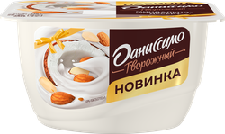 Продукт творожный ДАНИССИМО Кокосово-миндальный десерт 6,8%, без змж, 130г, вид