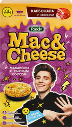 Макароны Mac&Cheese, с сырным соусом карбонара с беконом, 143г, изображение