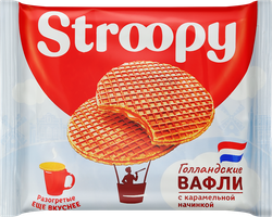 Вафли STROOPY Голландские c карамельной начинкой, 30г, фотография