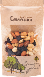 Смесь СЕМУШКА жареные орехи и изюм, 110г, детальное фото