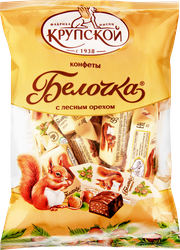 Конфеты Ф.КРУПСКОЙ Белочка, 200г, крупный план