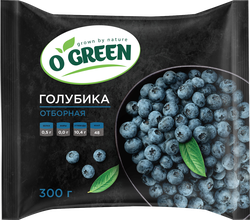 Голубика O`GREEN быстрозамороженная, 300г, детальное фото