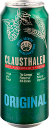 Пиво светлое безалкогольное CLAUSTHALER Original фильтрованное пастеризованное, не более 0,5%, ж/б, 0,5л, картинка
