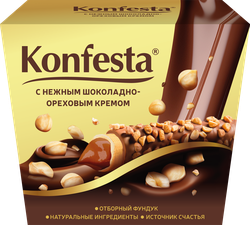 Конфеты КОНФЕСТА с шоколадно-ореховым кремом, 150г, вид