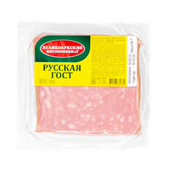 Колбаса вареная МК ВЕЛИКОЛУКСКИЙ Русская ГОСТ, 350г, изображение