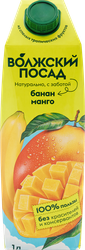 Нектар ВОЛЖСКИЙ ПОСАД Банан, манго, 1л, крупный план