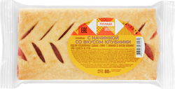 Слойка ПТК КОЛОС с начинкой со вкусом клубники, 80г, картинка