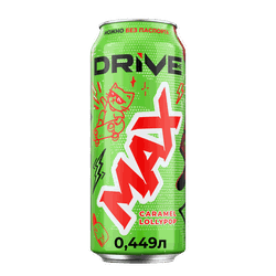 Напиток DRIVE ME Макс с кофеином, ароматизированный сильногазированный, 0.449л, детальное фото