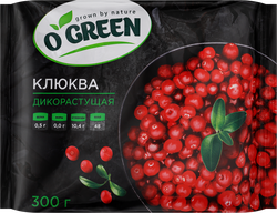 Клюква O`GREEN дикорастущая, свежемороженая, 300г, фотография
