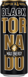 Энергетический напиток  TORNADO MAX ENERGY Black ж/б 0,45л., вид