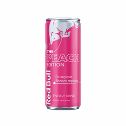 Энергетический напиток RED BULL PEACH EDITION белый персик ж/б 0,25л, фотография