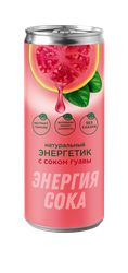 Энергетический напиток на основе натурального сока Гуава ж/б 0,33л, картинка