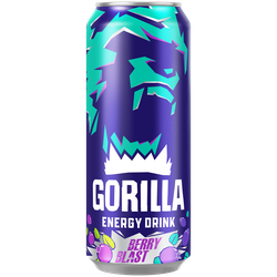 Энергетический напиток  GORILLA Berry Blast ж/б 0,45л., изображение