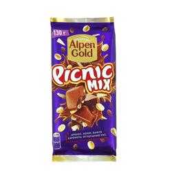 Шоколад молочный ALPEN GOLD Picnic, 130г, фотография