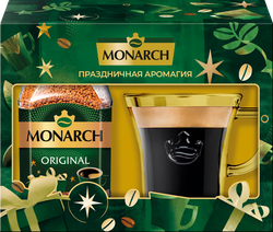 Набор подарочный MONARCH Кофе растворимый натуральный сублимированный+чашка, 95г, фото