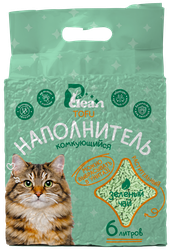 Наполнитель комкующийся ТОФУ Pet Clean п/п 6л. PL, крупный план