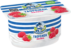 Творожок ПРОСТОКВАШИНО БЗМЖ малина 3,6% 110г., картинка