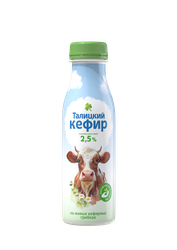 Кефир ТАЛИЦКОЕ МОЛОКО БЗМЖ Талицкий 2.5% п/б 350г., фото