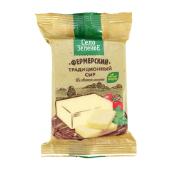 Сыр СЕЛО ЗЕЛЕНОЕ Фермерский Традиционный 40% 200г., детальное фото
