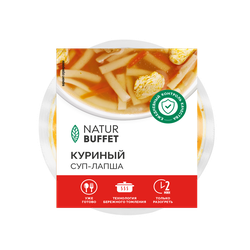 Суп-лапша куриный НАТУРБУФЕТ п/п 250г., изображение