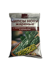Чипсы нори RYOICHI жареные с тыквенными семечками и кунжутом ф/п 10г., картинка