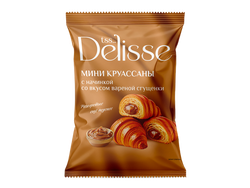 Мини Круассаны DELISSE с начинкой со вкусом вареной сгущенки п/п 300г., картинка