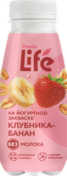 Растительный напиток ЛЕНТА LIFE клубника-банан п/б 250г., картинка