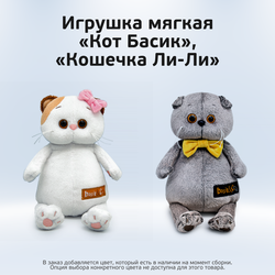 Игрушка мягкая КОТ БАСИК, КОШЕЧКА ЛИ-ЛИ ЧЗ, фото