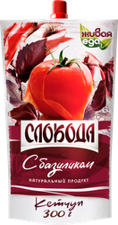 Кетчуп СЛОБОДА с базиликом д/п 300г., вид