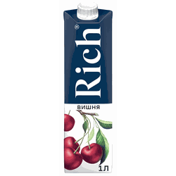 Нектар RICH вишневый т/п 1л, картинка