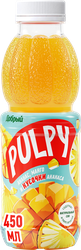 Напиток сокосодержащий ДОБРЫЙ Pulpy Ананас Манго п/б 0,45л., крупный план