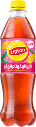 Напиток Чай LIPTON Манго-личи черный среднегазированный п/б 0,5л., картинка